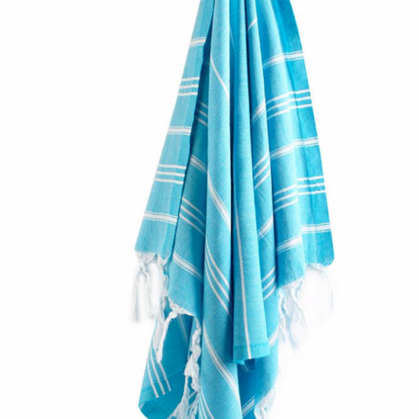Turkish towel aqua bright